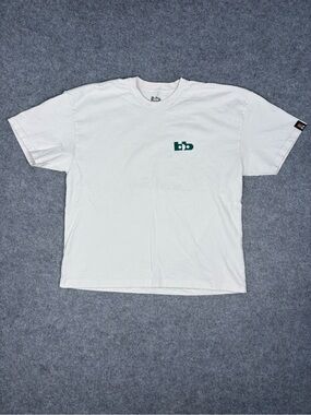 BB Auto Porsche Graphic White T-Shirt Made in USA Size L
